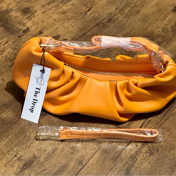 Women's Vibrant Mango Clutch - Picture 2 of 7